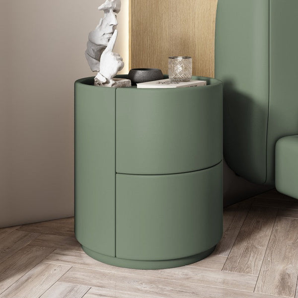 Elegant Nachtkastje Hout met 2 Lades – Nordic Slaapkamerdecoratie