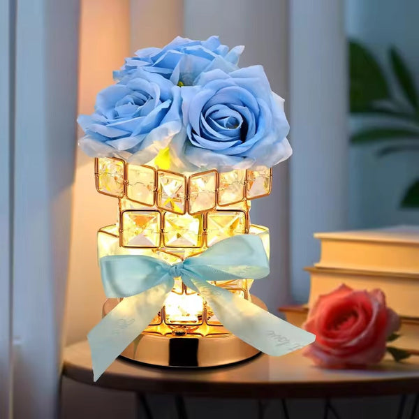 Elegante Rozen Tafellamp met Dimbaar Licht voor Romantische Woondecoratie
