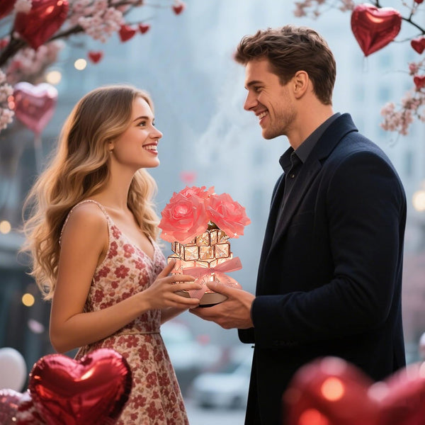 Elegante Rozen Tafellamp met Dimbaar Licht voor Romantische Woondecoratie