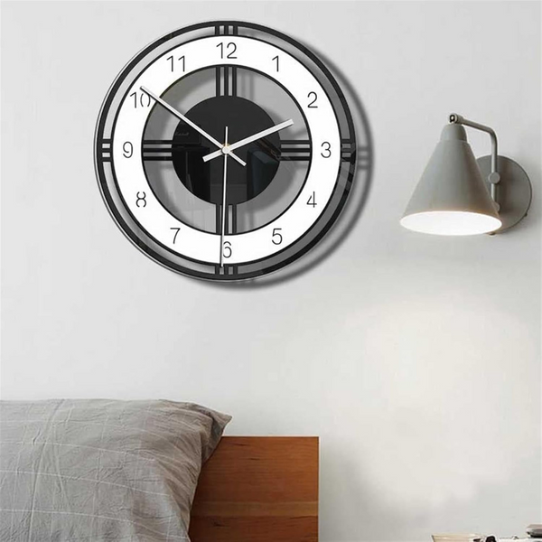 Elegant Minimalistisch Wandklok voor Moderne Woondecoratie  Stil Quartz Uurwerk