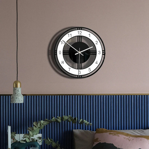 Elegant Minimalistisch Wandklok voor Moderne Woondecoratie  Stil Quartz Uurwerk