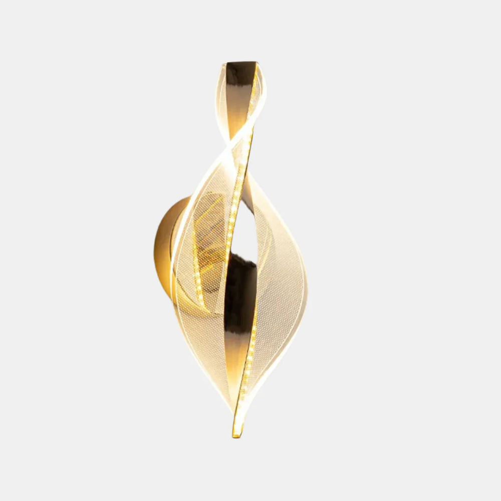 Elegante Moderne LED-Wandlamp  Gouden Afwerking met Mat Acryl Licht