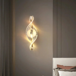 Elegante Moderne LED-Wandlamp  Gouden Afwerking met Mat Acryl Licht