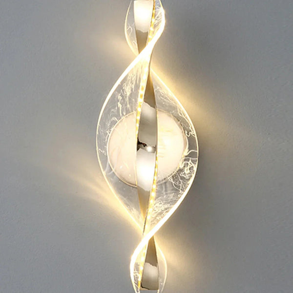 Elegante Moderne LED-Wandlamp  Gouden Afwerking met Mat Acryl Licht