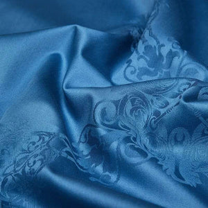 Elegante Blauwe Dekbedovertrek Set – 100% Egyptisch Katoen, 200x230 cm Inclusief 2 Kussenslopen