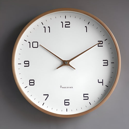 Wandklok Modern Minimalistisch – Stille Quartz Klok Ø30 cm