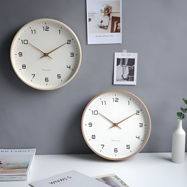 Wandklok Modern Minimalistisch – Stille Quartz Klok Ø30 cm