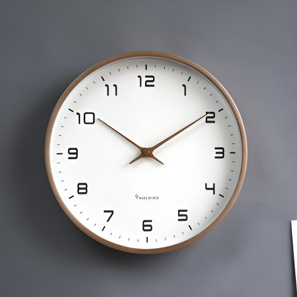 Wandklok Modern Minimalistisch – Stille Quartz Klok Ø30 cm