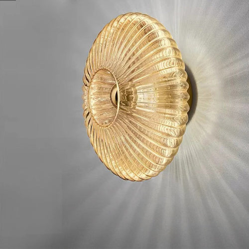 Elegante Ronde Wandlamp van Glas met LED – Moderne Binnenverlichting voor Woonkamer & Slaapkamer