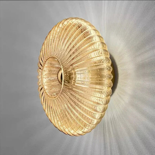 Elegante Ronde Wandlamp van Glas met LED – Moderne Binnenverlichting voor Woonkamer & Slaapkamer