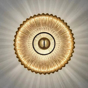 Elegante Ronde Wandlamp van Glas met LED – Moderne Binnenverlichting voor Woonkamer & Slaapkamer