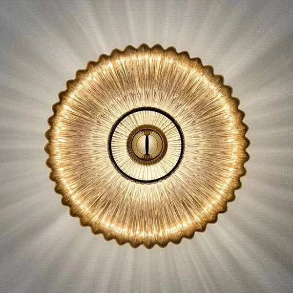 Elegante Ronde Wandlamp van Glas met LED – Moderne Binnenverlichting voor Woonkamer & Slaapkamer