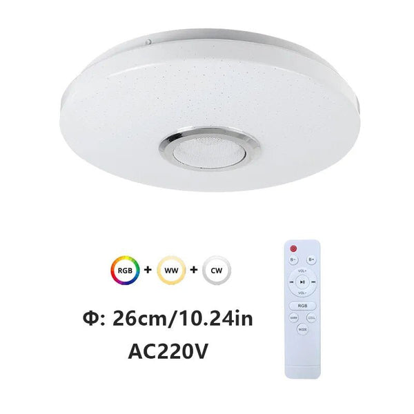 Slimme LED Plafondlamp met Bluetooth Speaker – RGB Sfeerverlichting voor Thuis