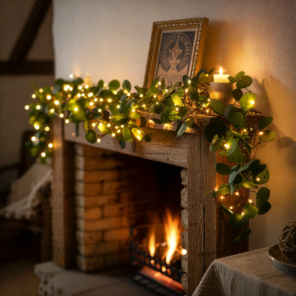 Groene LED Guirlande – Sfeervolle Tafeldecoratie met 100 Warm Witte LED’s & Timer (180 cm)