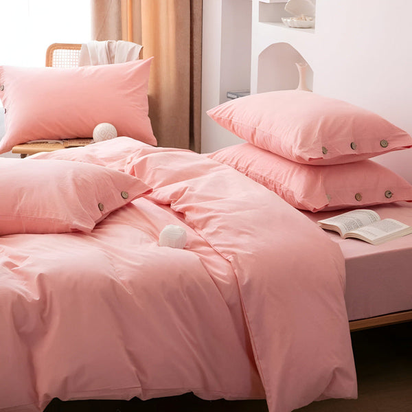 Premium Katoenen Beddengoed Set 135x200 cm met Kussenslopen – Zacht, Ademend & Stijlvol
