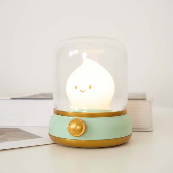 Mini LED Nachtlampje met Vlam-effect – USB Oplaadbare Gezellige Tafellamp voor Slaapkamer & Woonkamer