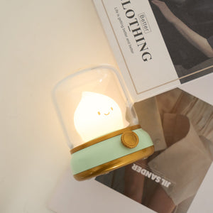 Mini LED Nachtlampje met Vlam-effect – USB Oplaadbare Gezellige Tafellamp voor Slaapkamer & Woonkamer