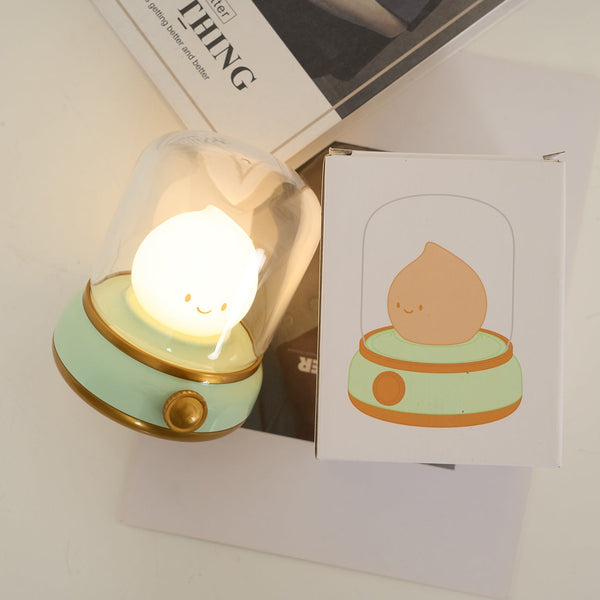 Mini LED Nachtlampje met Vlam-effect – USB Oplaadbare Gezellige Tafellamp voor Slaapkamer & Woonkamer