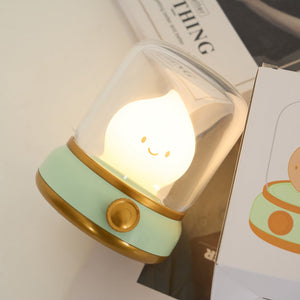 Mini LED Nachtlampje met Vlam-effect – USB Oplaadbare Gezellige Tafellamp voor Slaapkamer & Woonkamer