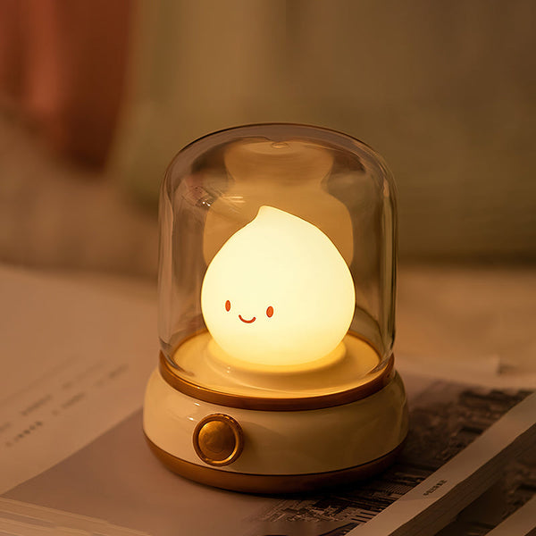 Mini LED Nachtlampje met Vlam-effect – USB Oplaadbare Gezellige Tafellamp voor Slaapkamer & Woonkamer