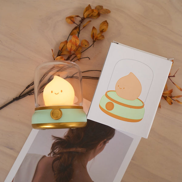 Mini LED Nachtlampje met Vlam-effect – USB Oplaadbare Gezellige Tafellamp voor Slaapkamer & Woonkamer