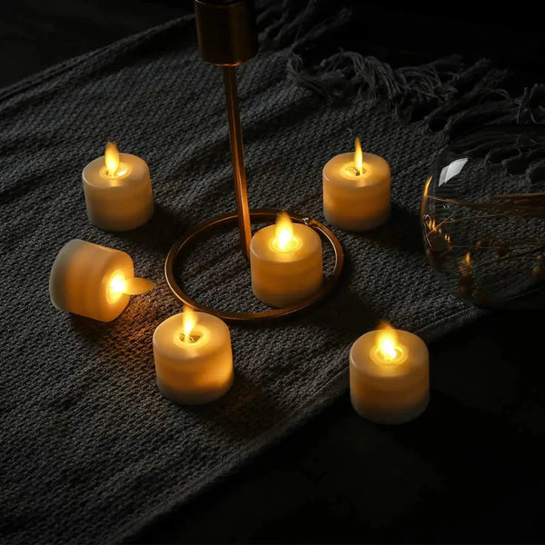 Flammelose LED Theelichtjes  Veilige Decoratieve Verlichting voor Gezellige Sfeer