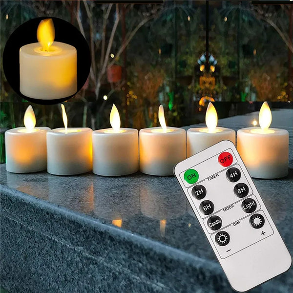 Flammelose LED Theelichtjes  Veilige Decoratieve Verlichting voor Gezellige Sfeer