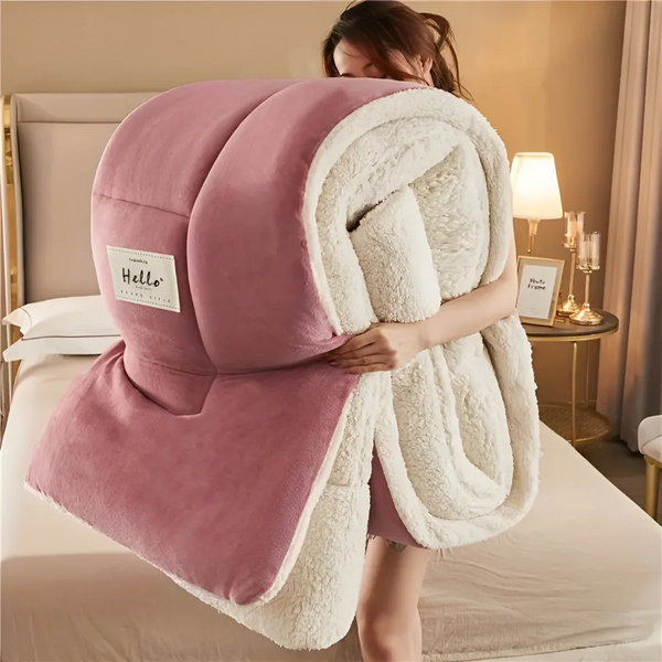 Luxe Fleece Beddengoed Set 155x220 cm – Zacht, Warm & Gezellig