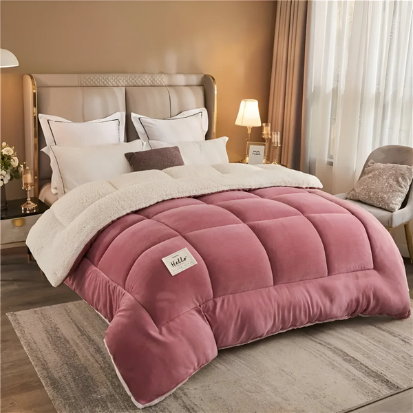Luxe Fleece Beddengoed Set 155x220 cm – Zacht, Warm & Gezellig