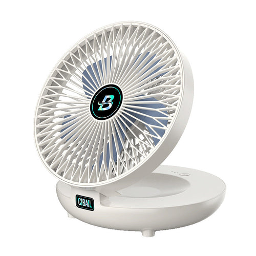 Opvouwbare Draagbare Stille Staande Ventilator – Verstelbare USB Oplaadbare Ventilator voor Thuis & Kantoor