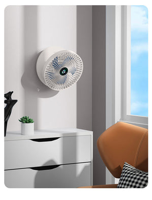Opvouwbare Draagbare Stille Staande Ventilator – Verstelbare USB Oplaadbare Ventilator voor Thuis & Kantoor