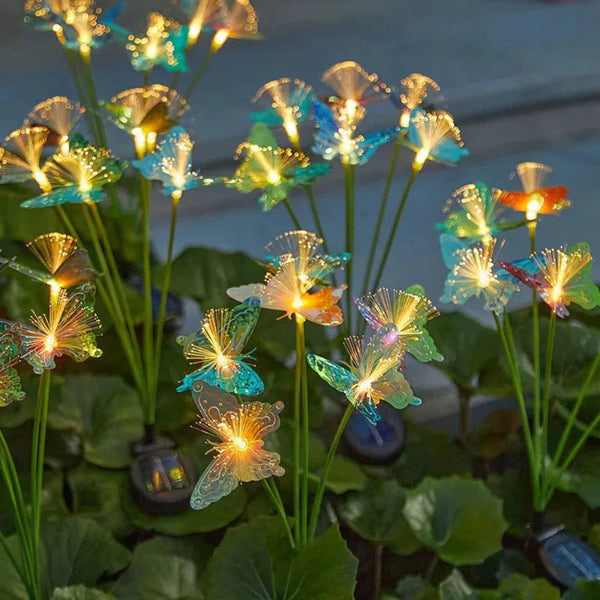 Kleurenveranderende Vlinder LED Tuinlampen – Zonnelampen voor Buiten
