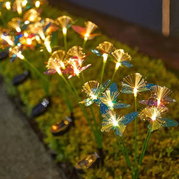 Kleurenveranderende Vlinder LED Tuinlampen – Zonnelampen voor Buiten