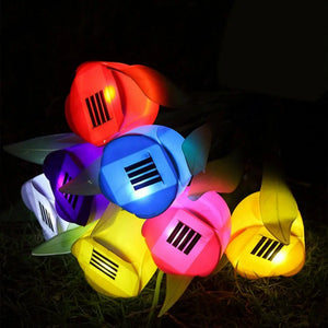 Milieuvriendelijke Solar LED Tulp Tuinlampen – Magische Buitenverlichting