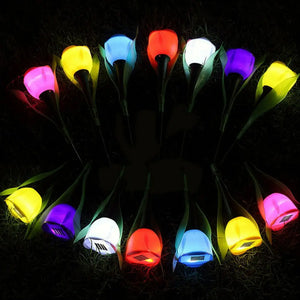 Milieuvriendelijke Solar LED Tulp Tuinlampen – Magische Buitenverlichting
