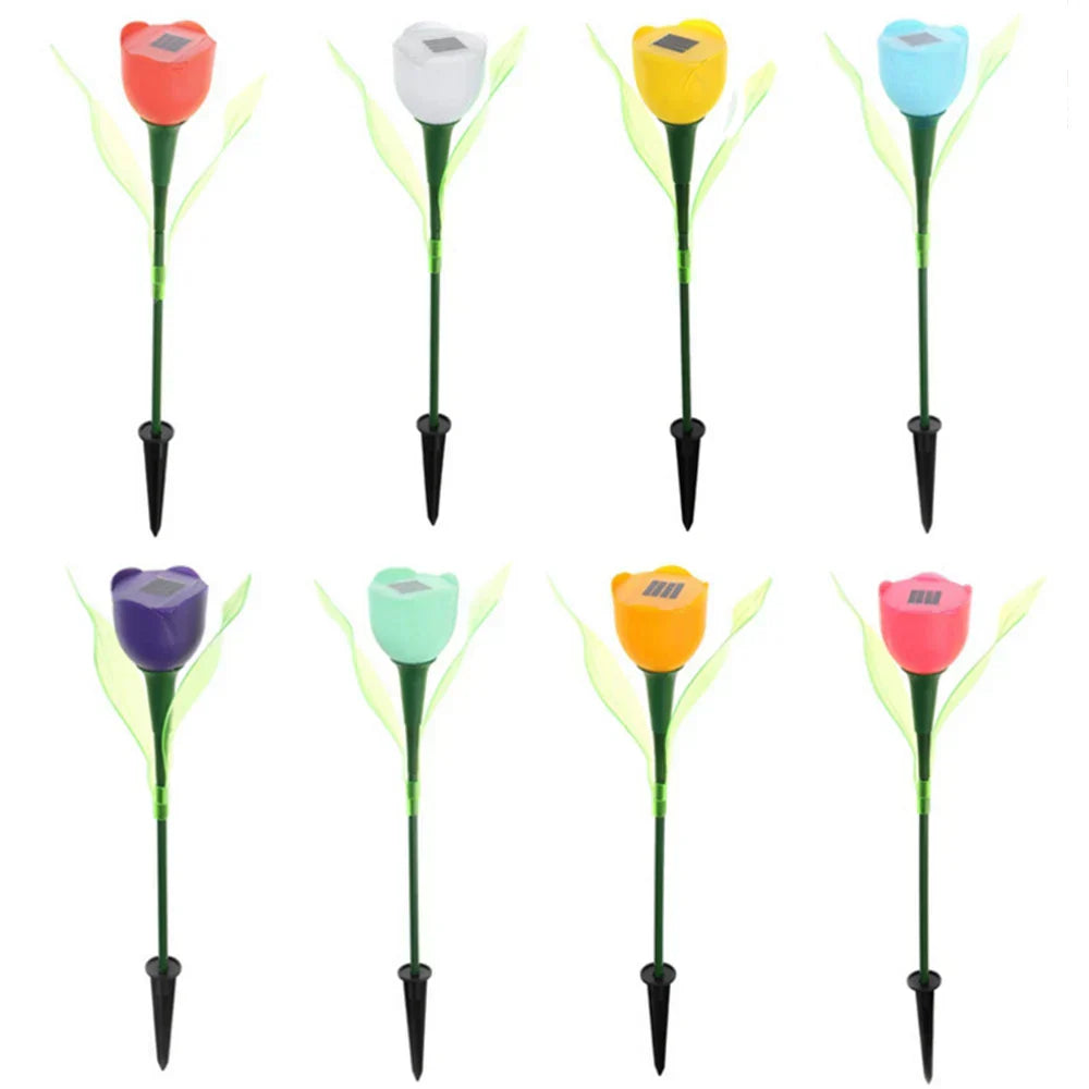Milieuvriendelijke Solar LED Tulp Tuinlampen – Magische Buitenverlichting