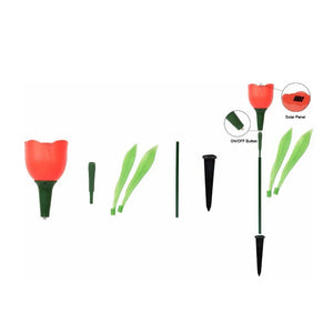 Milieuvriendelijke Solar LED Tulp Tuinlampen – Magische Buitenverlichting