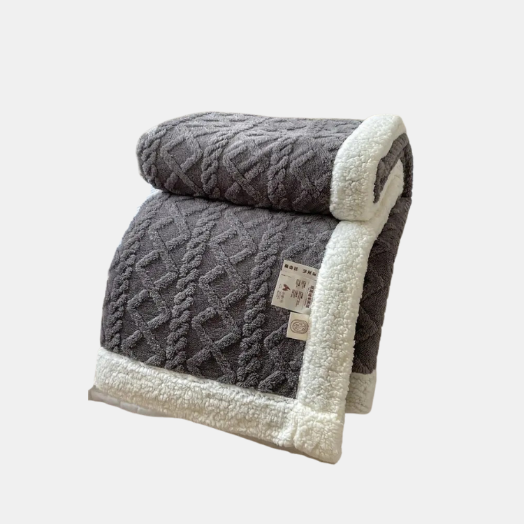 Fluffy Sherpa Fleece Deken  Ultra Zachte Warme Plaid voor Gezellig Binnen & Buiten Relaxen