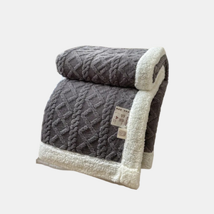 Fluffy Sherpa Fleece Deken  Ultra Zachte Warme Plaid voor Gezellig Binnen & Buiten Relaxen