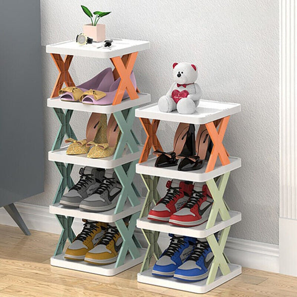 Smalle Houten Schoenenrek – Ruimtebesparende Organizer voor Hal & Slaapkamer