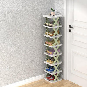 Smalle Houten Schoenenrek – Ruimtebesparende Organizer voor Hal & Slaapkamer