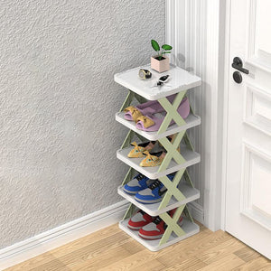 Smalle Houten Schoenenrek – Ruimtebesparende Organizer voor Hal & Slaapkamer
