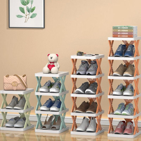 Smalle Houten Schoenenrek – Ruimtebesparende Organizer voor Hal & Slaapkamer