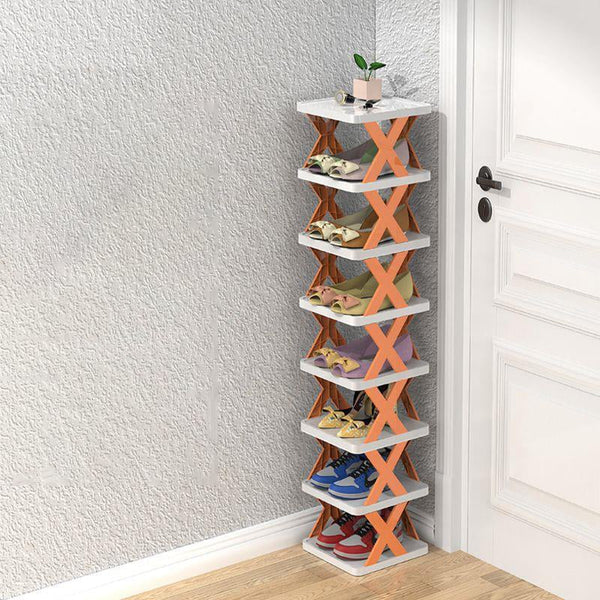 Smalle Houten Schoenenrek – Ruimtebesparende Organizer voor Hal & Slaapkamer