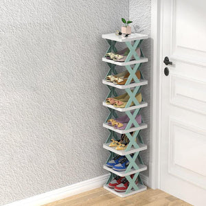 Smalle Houten Schoenenrek – Ruimtebesparende Organizer voor Hal & Slaapkamer