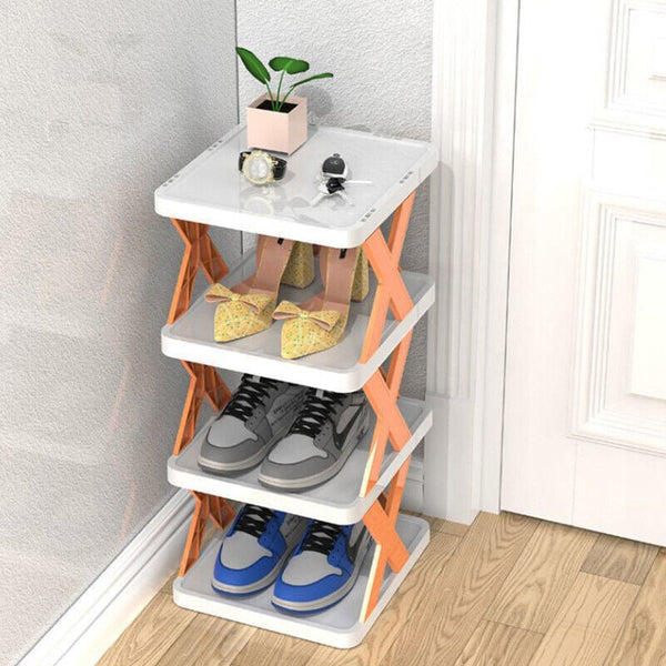 Smalle Houten Schoenenrek – Ruimtebesparende Organizer voor Hal & Slaapkamer