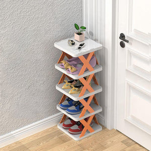 Smalle Houten Schoenenrek – Ruimtebesparende Organizer voor Hal & Slaapkamer