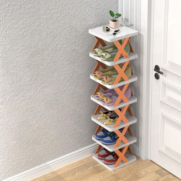 Smalle Houten Schoenenrek – Ruimtebesparende Organizer voor Hal & Slaapkamer