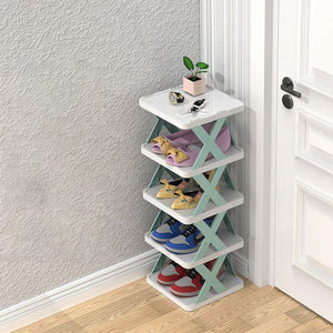 Smalle Houten Schoenenrek – Ruimtebesparende Organizer voor Hal & Slaapkamer