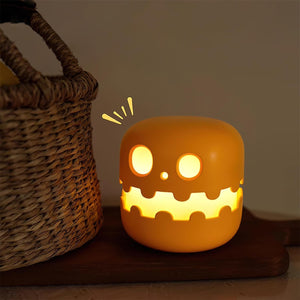 Halloween Pompoen LED Tafellantaarn – Warm Sfeervol Licht, USB Oplaadbaar